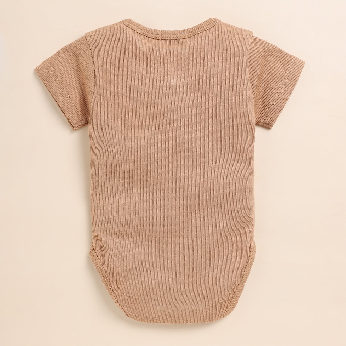 Camel Organic Short Sleeve Bodysuit
