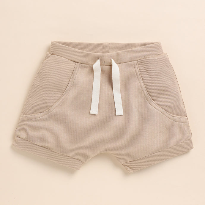 Latte Organic Drawstring Shorts