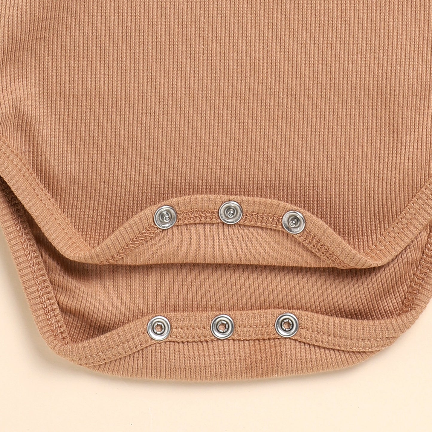 Camel Organic Short Sleeve Bodysuit