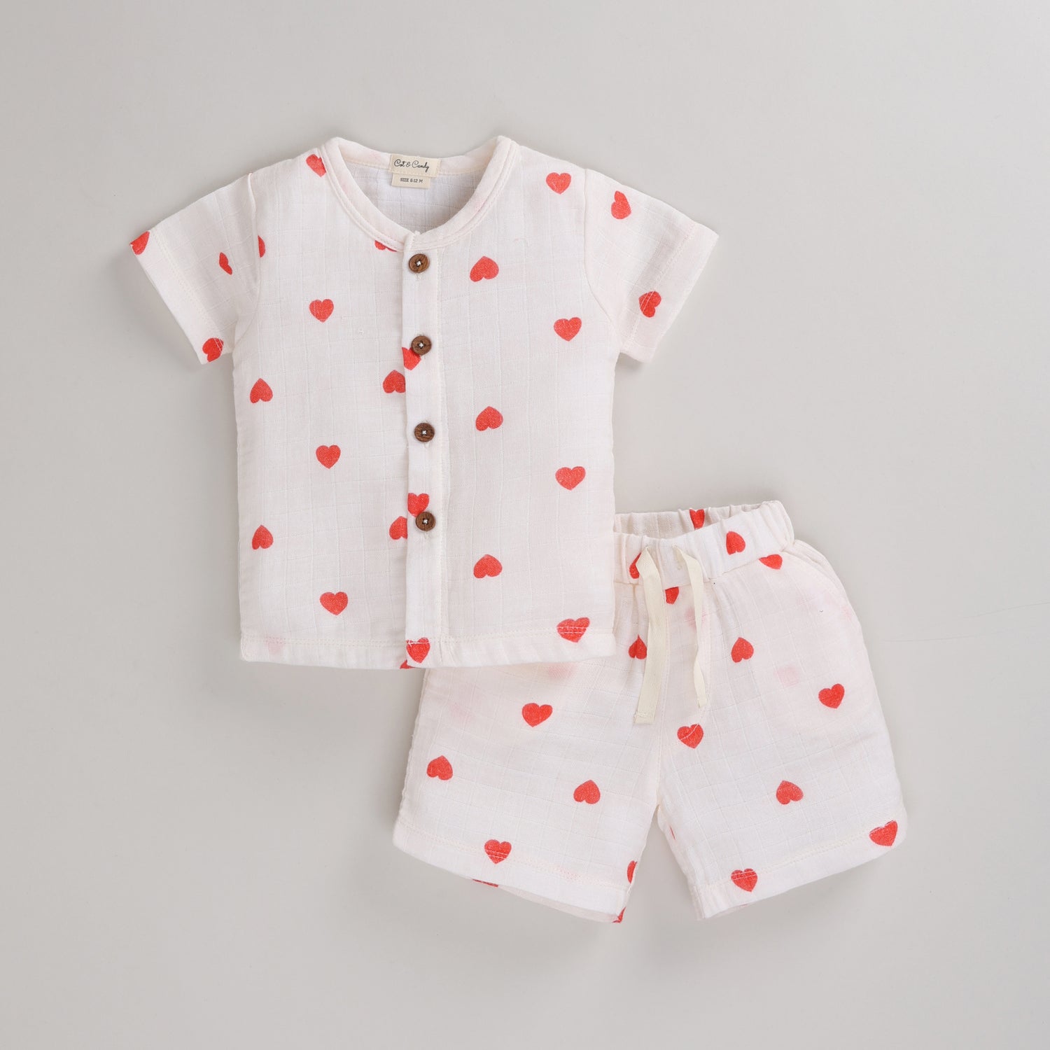 Tiny Love Collection Organic Muslin Half Sleeve T-Shirt With Shorts