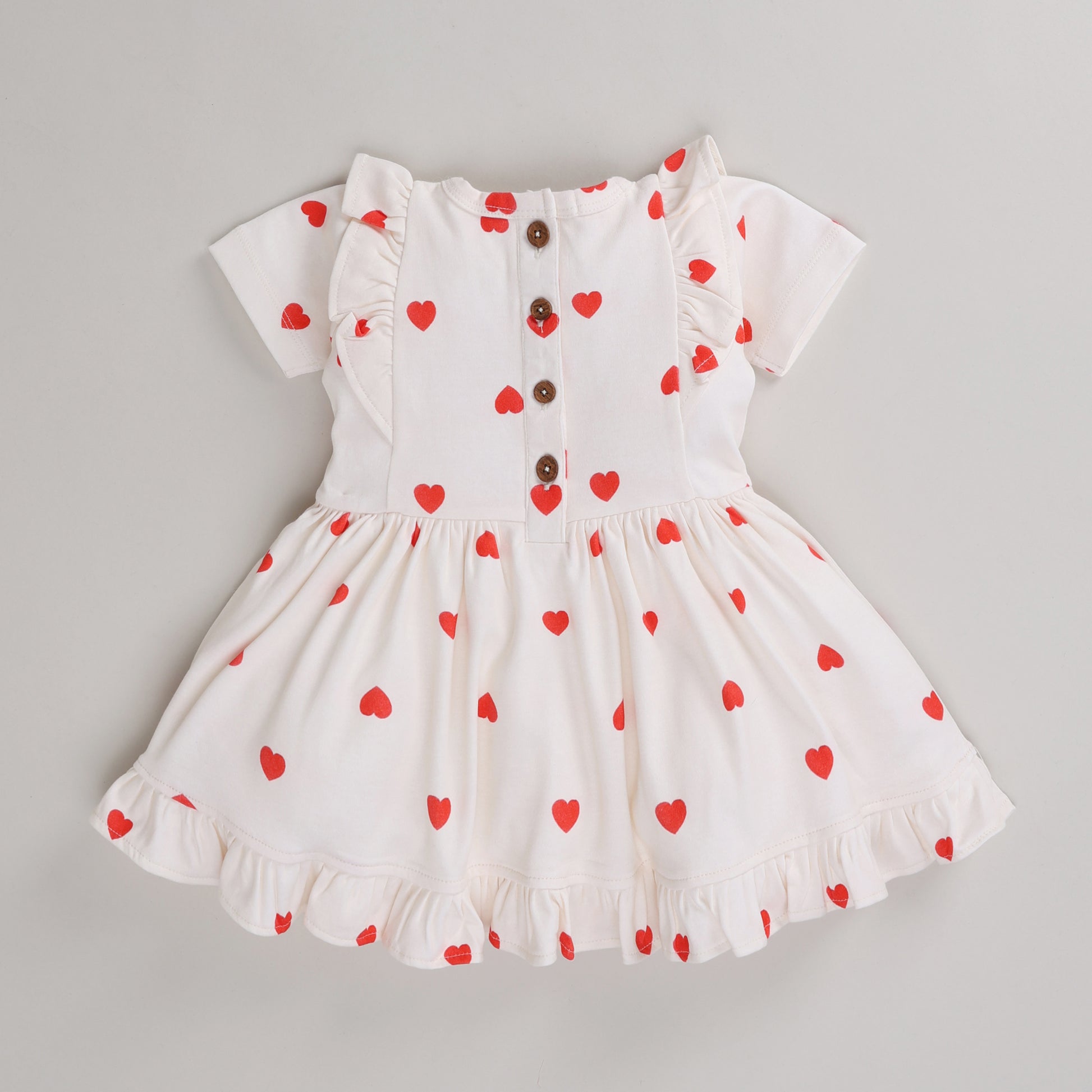 tiny love collection short sleeve frill dress for baby girl