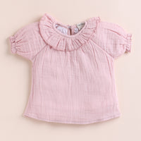 Load image into Gallery viewer, Muslin Frill Top With Bloomers - Blush Pink
