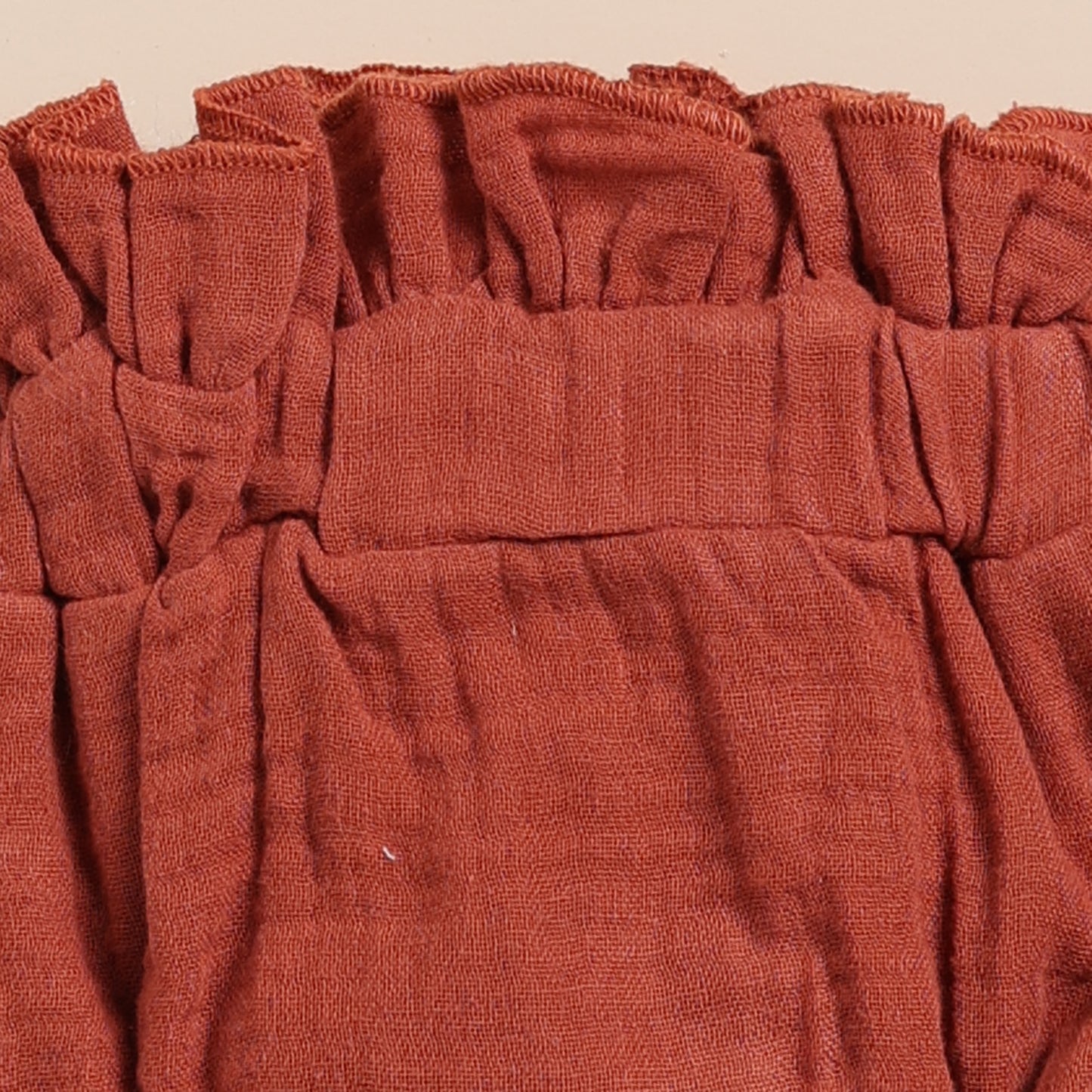 Olive + Picante Organic Muslin Sleeveless Frill Top With Bloomer Set