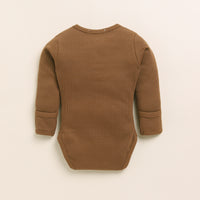 Load image into Gallery viewer, Chocolate Organic Long sleeve Bodysuit
