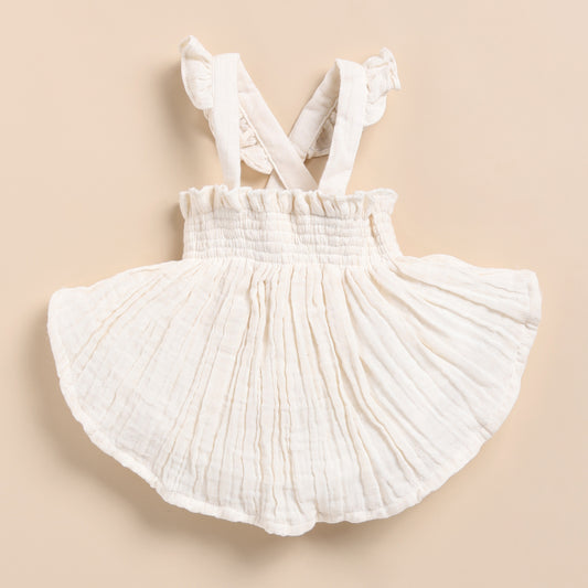 Milk Organic Muslin Sleeveless Frill Top