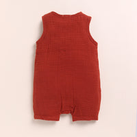 Load image into Gallery viewer, Picante Organic Muslin Half Romper
