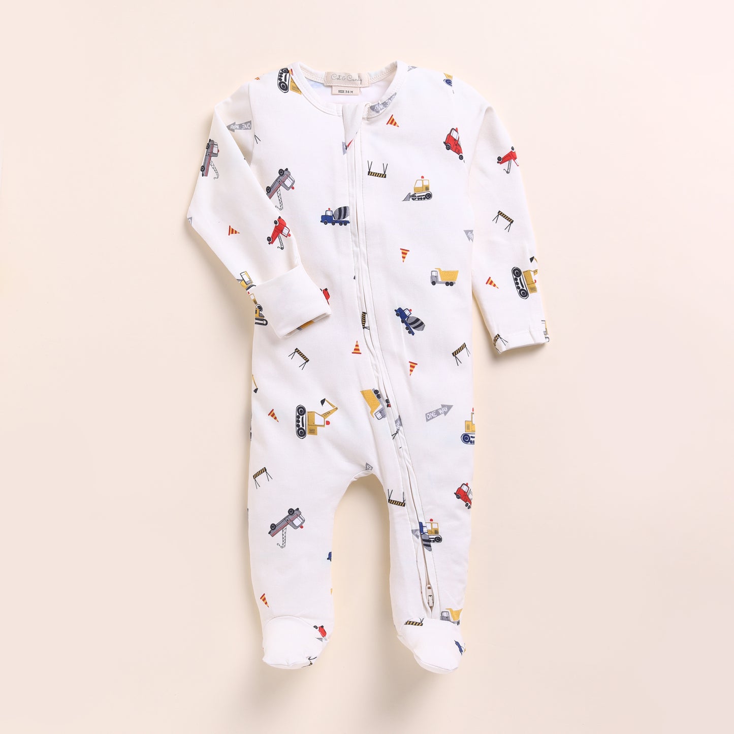Denim + Construction Organic Zipsuits Pack Of 2