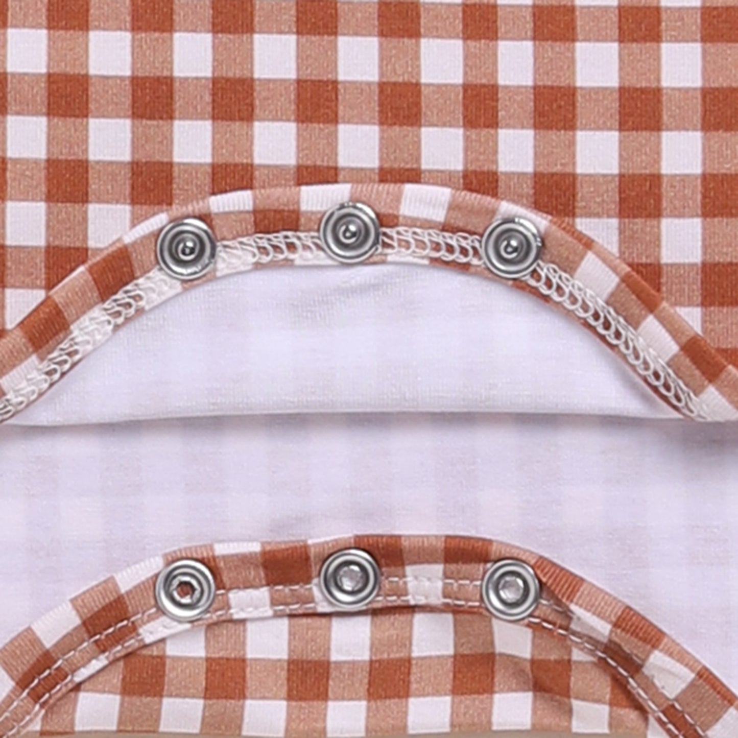 Ginger + Ginger Gingham Organic Long Sleeve Bodysuits - Pack of 2
