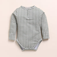 Load image into Gallery viewer, Sage + Mineral Gingham Organic Long Sleeve Bodysuits - Pack of 2
