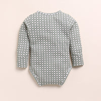 Load image into Gallery viewer, Sage + Mineral Gingham Organic Long Sleeve Bodysuits - Pack of 2
