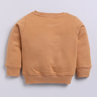 Load image into Gallery viewer, Order biscuit color organic fleece oversized sweatshirt for your 2-3 years baby - CotandCandyBaby
