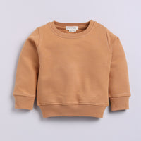 Load image into Gallery viewer, Find biscuit color organic fleece Sweatshirt &amp; jogger set for your 18-24 months baby - CotandCandyBaby
