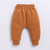 Load image into Gallery viewer, Shop pumpkin spice color organic fleece Sweatshirt &amp; jogger set for your 3 months to 5 years baby - CotandCandyBaby
