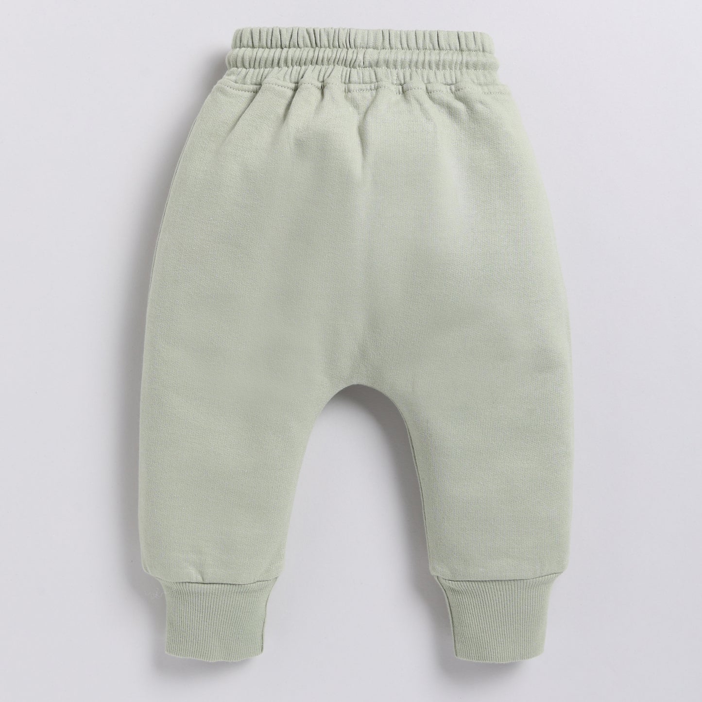 Shop tea color organic fleece relaxed jogger online for your 4-5 years baby - CotandCandyBaby