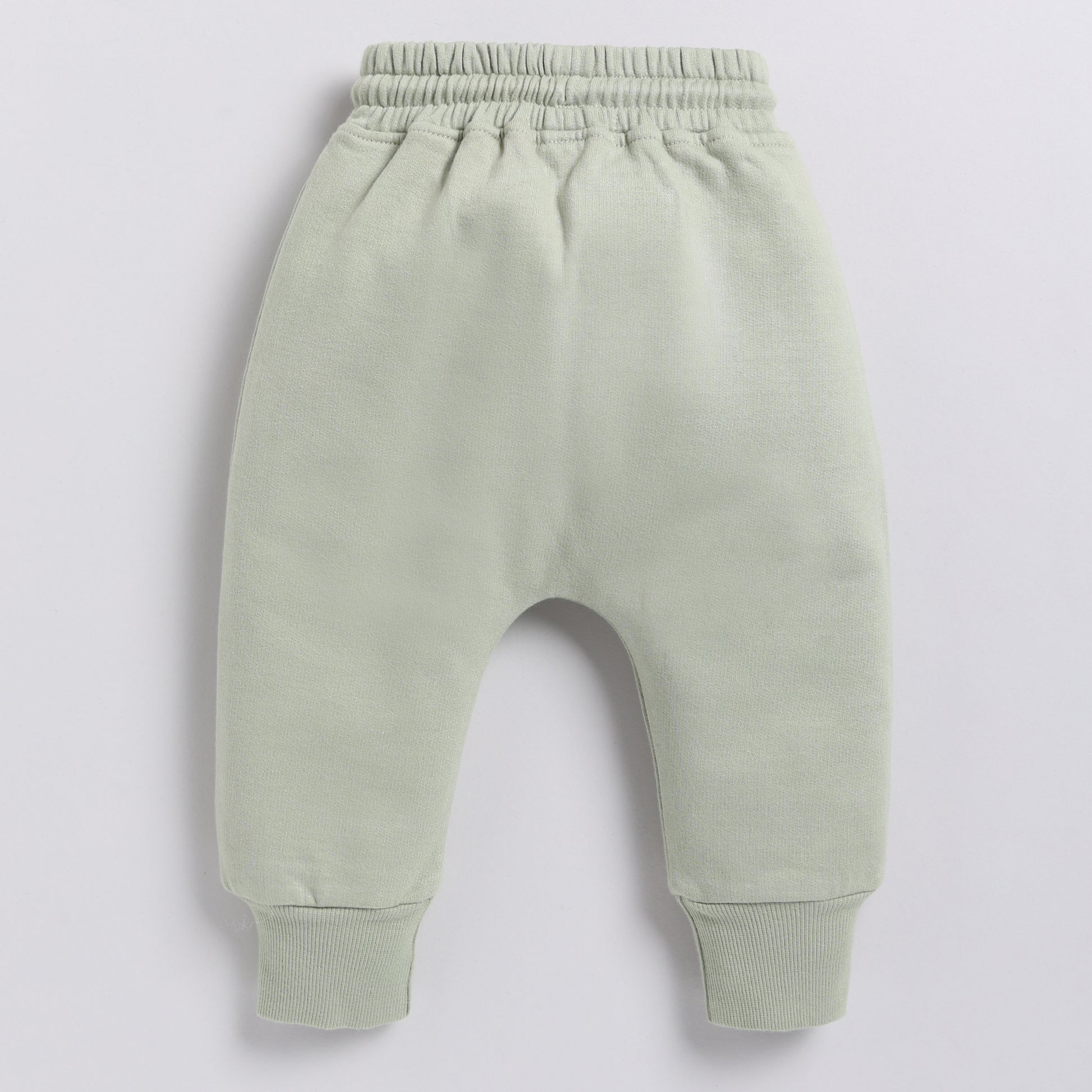 Shop tea color organic fleece relaxed jogger online for your 4-5 years baby - CotandCandyBaby