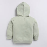 Load image into Gallery viewer, Get tea color organic fleece oversized hoodie for your 12-18 months baby - CotandCandyBaby
