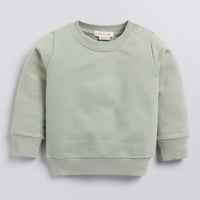 Load image into Gallery viewer, Buy tea color organic fleece oversized sweatshirt for your 3-6 months baby - CotandCandyBaby
