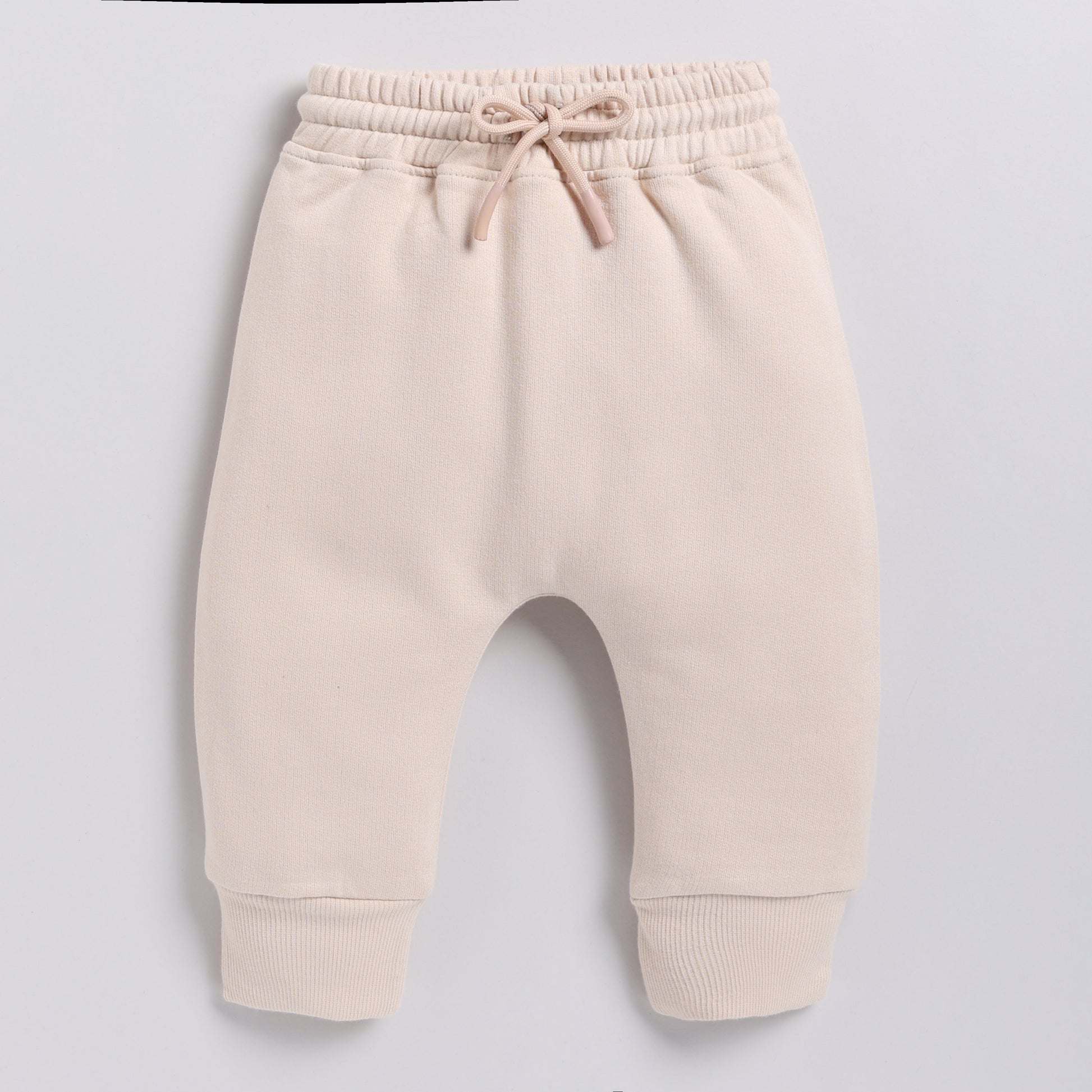 Buy almond color organic fleece Sweatshirt & jogger set online for your 3-4 years baby - CotandCandyBaby