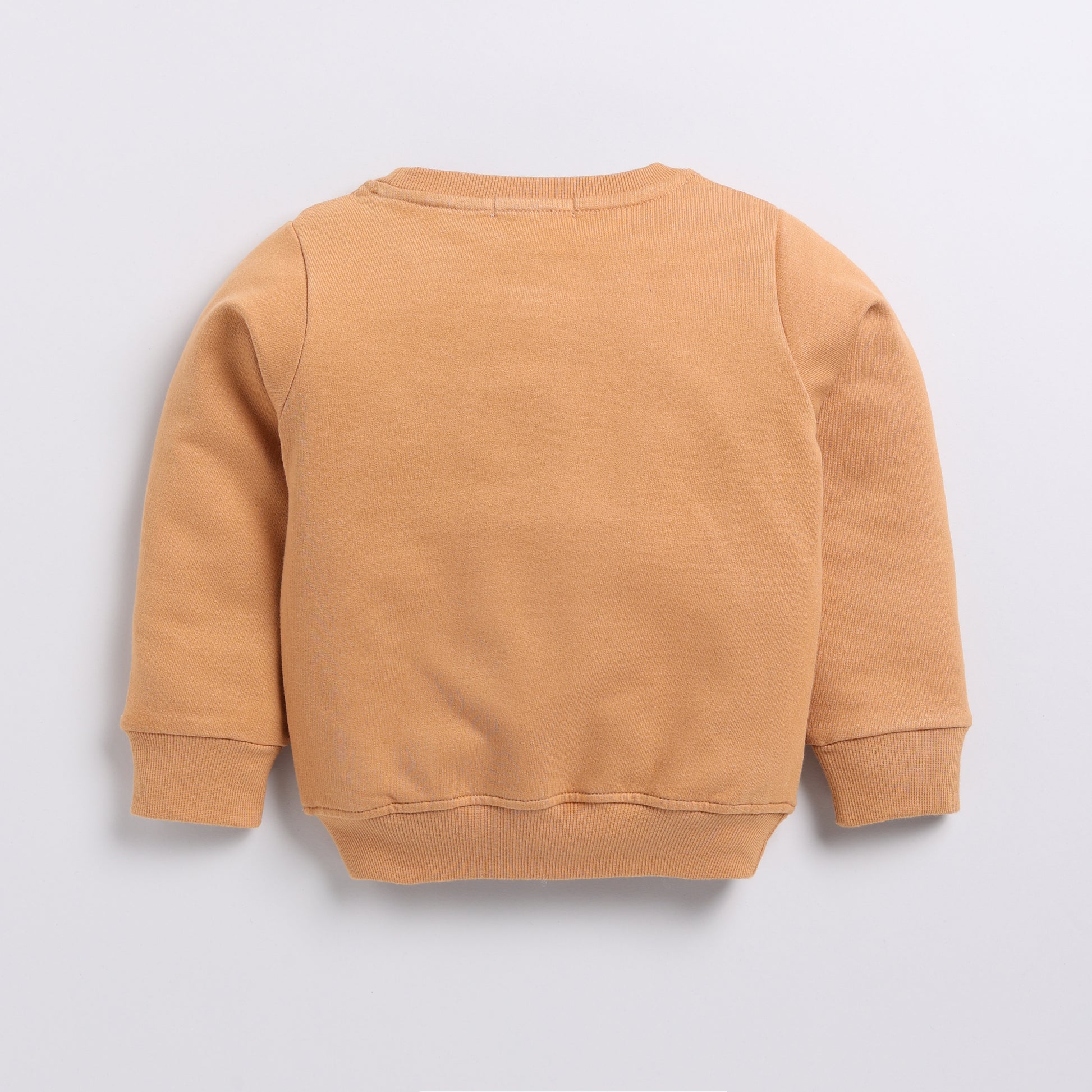 Buy biscuit color organic fleece oversized sweatshirt for your 3 months to 5 years baby - CotandCandyBaby