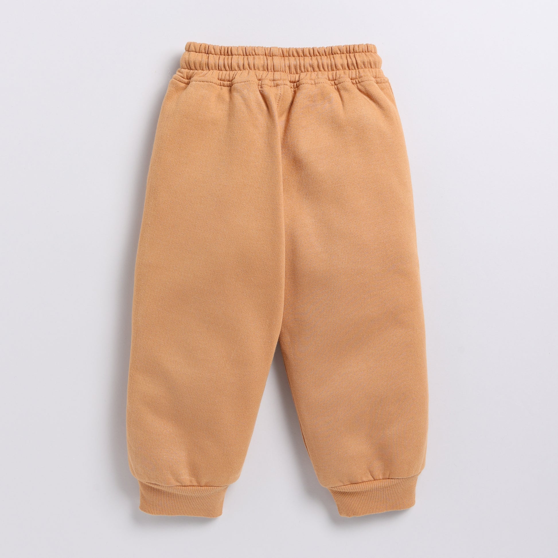 Top quality biscuit color organic fleece hoodie & jogger set online for your 3 months to 5 years baby - CotandCandyBaby