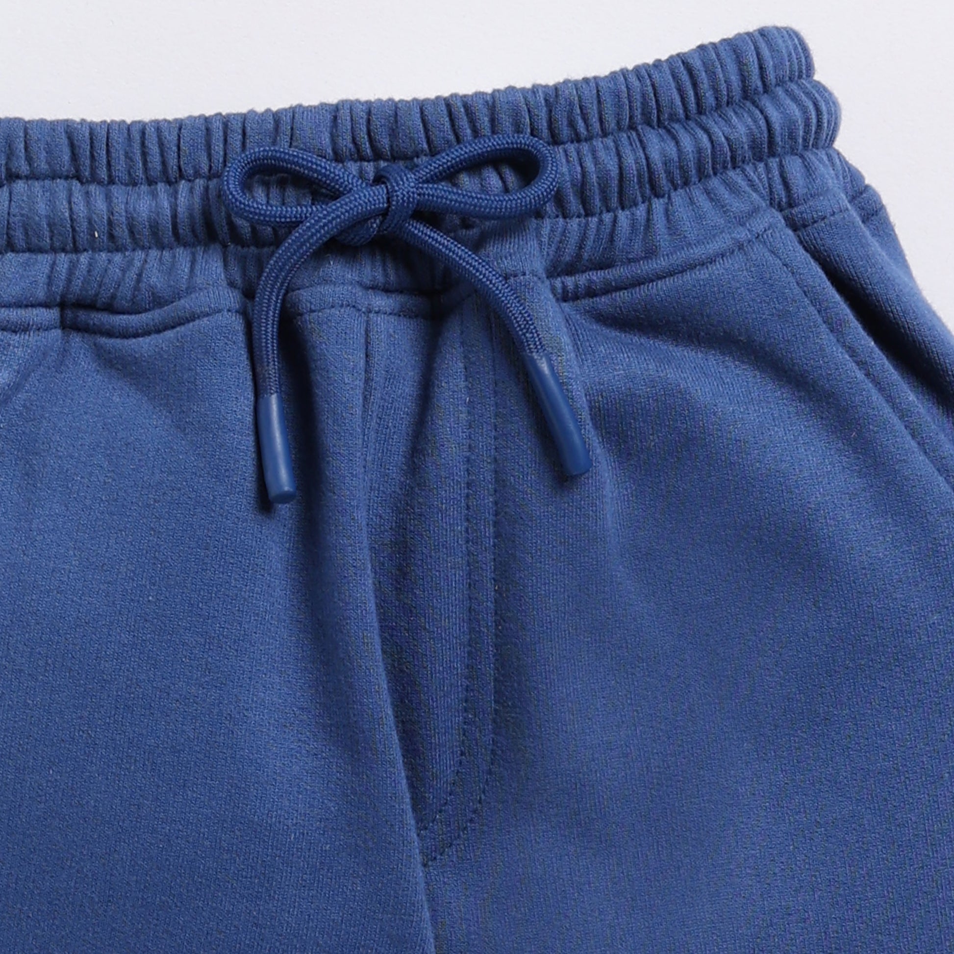 Search dark blue color organic fleece hoodie & jogger online set for your 3 months to 5 years baby - CotandCandyBaby