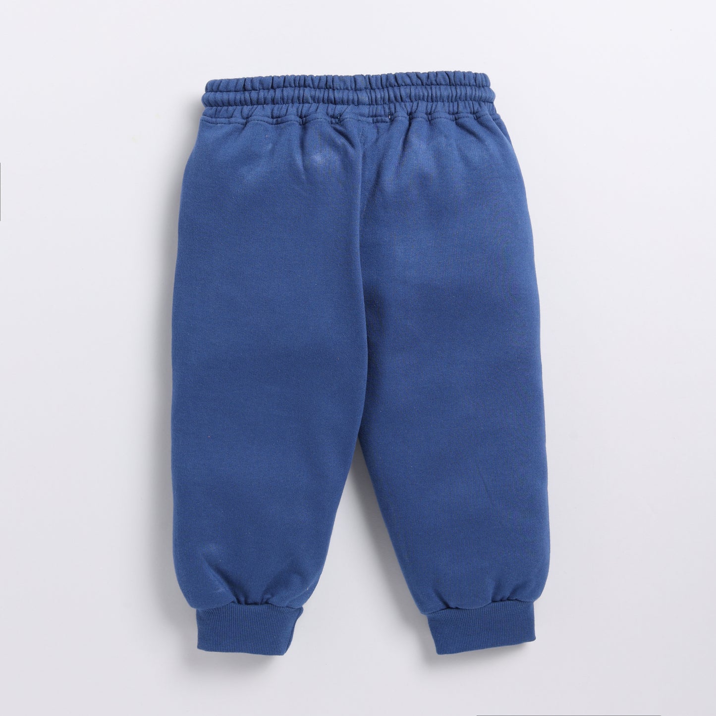 top quality dark blue color organic fleece hoodie & jogger online set for your 3 months to 5 years baby - CotandCandyBaby