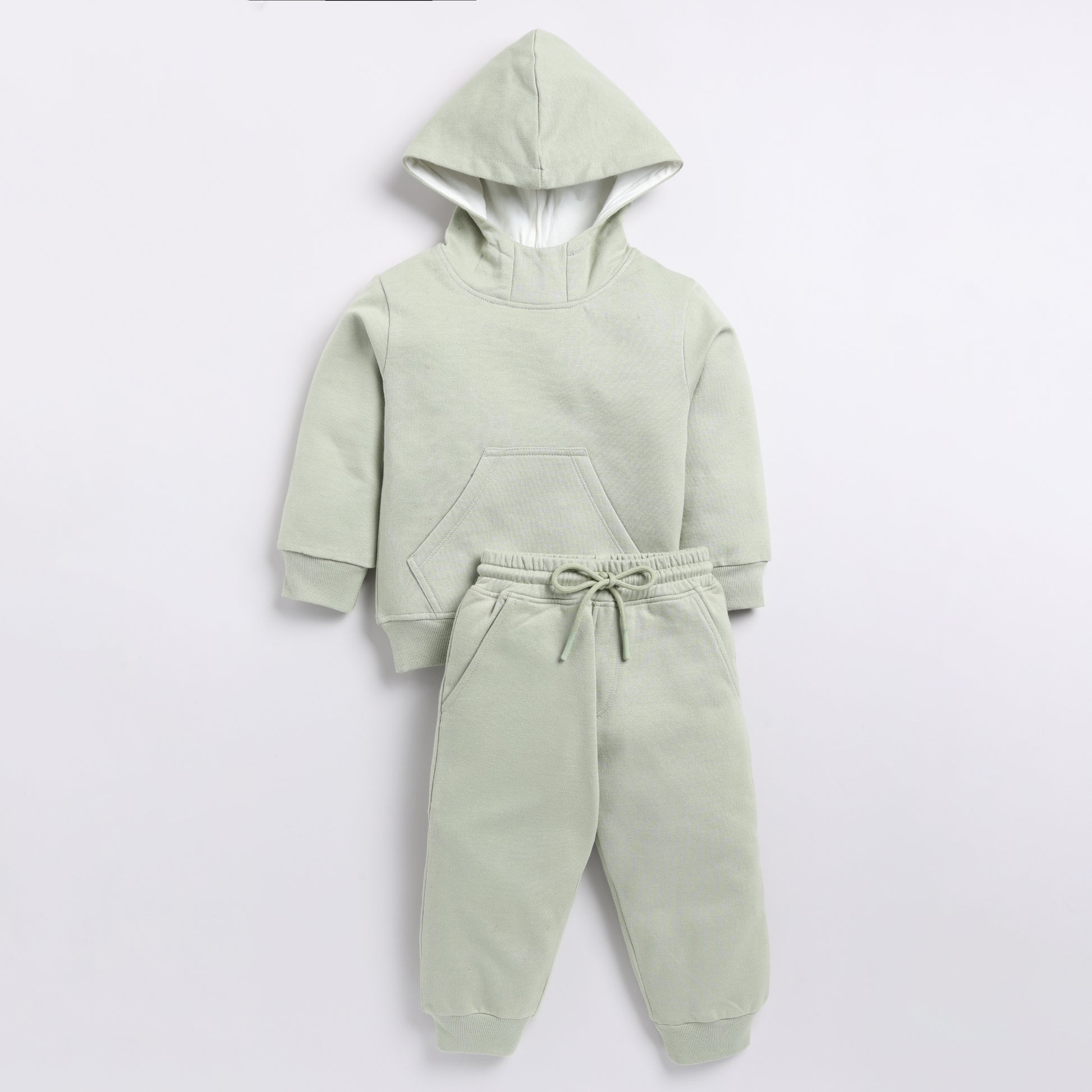 Get tea spice color organic fleece hoodie & jogger set for your 3 months to 5 years baby - CotandCandyBaby