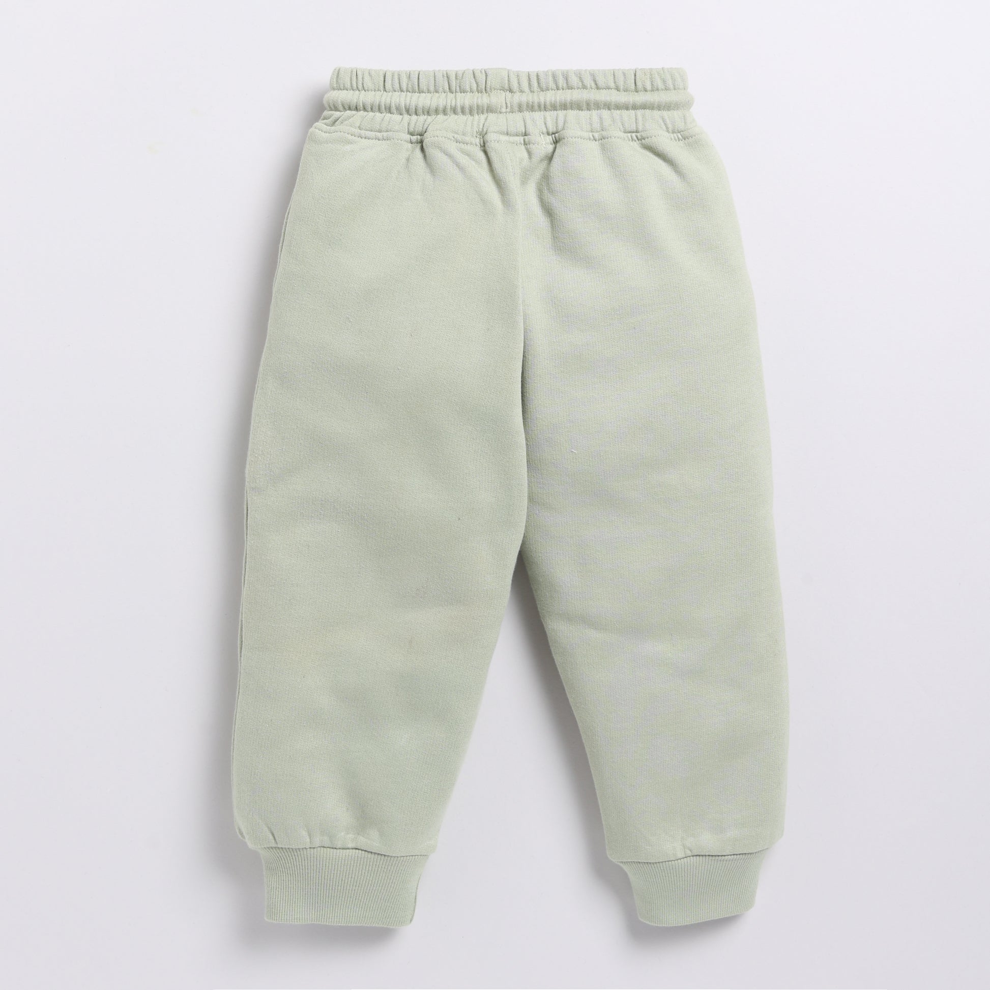 Find tea color organic fleece relaxed jogger for your 18-24 months baby - CotandCandyBaby