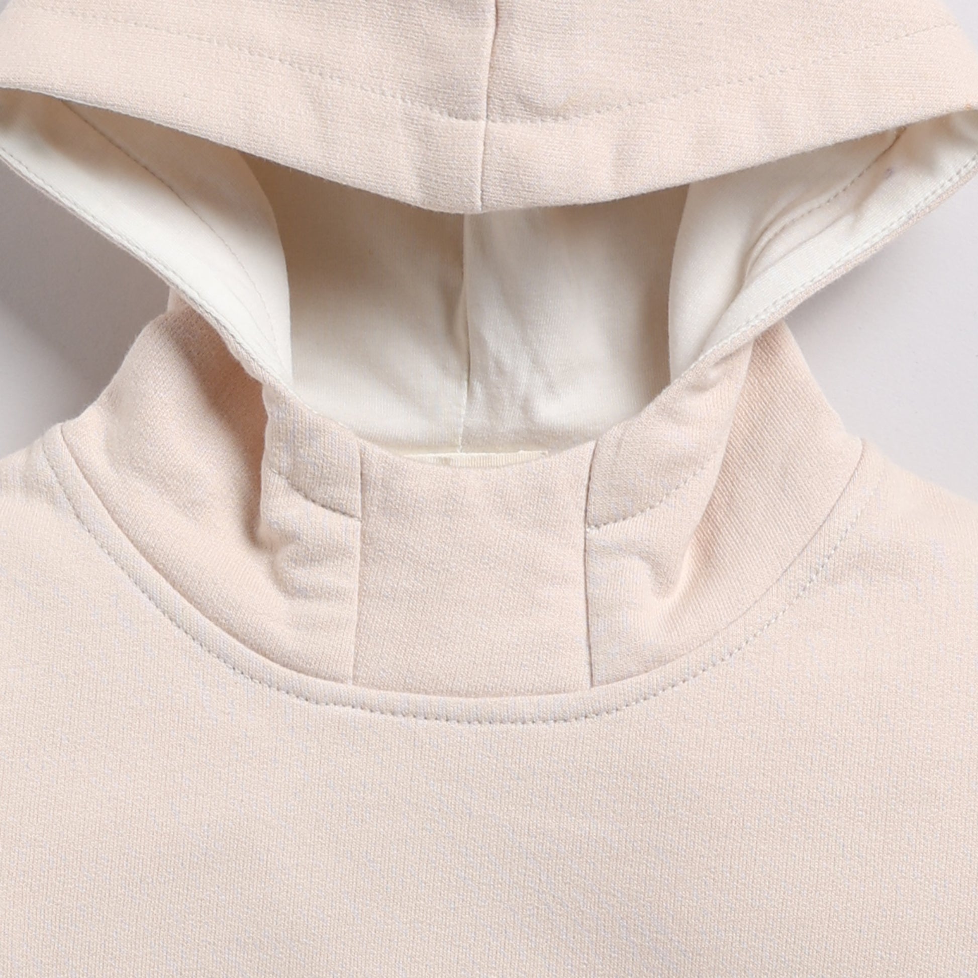Buy almond peach color organic fleece oversized hoodie for your 3 months to 5 years baby - CotandCandyBaby