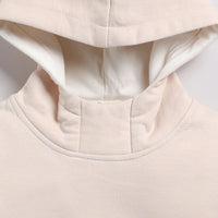 Load image into Gallery viewer, Buy almond peach color organic fleece oversized hoodie for your 3 months to 5 years baby - CotandCandyBaby
