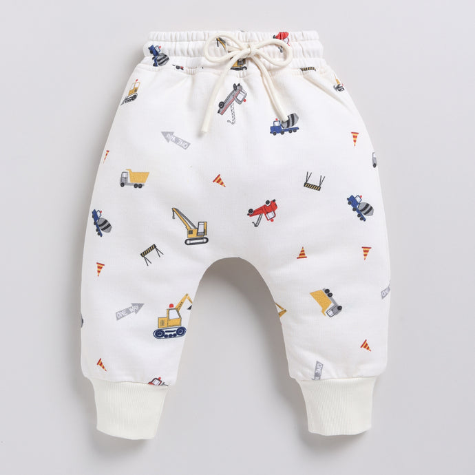 Shop Construction Organic Fleece Over Size Relaxed Jogger for your 6-12 months baby - CotandCandyBaby