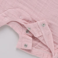 Load image into Gallery viewer, Muslin Half Romper - Blush Pink

