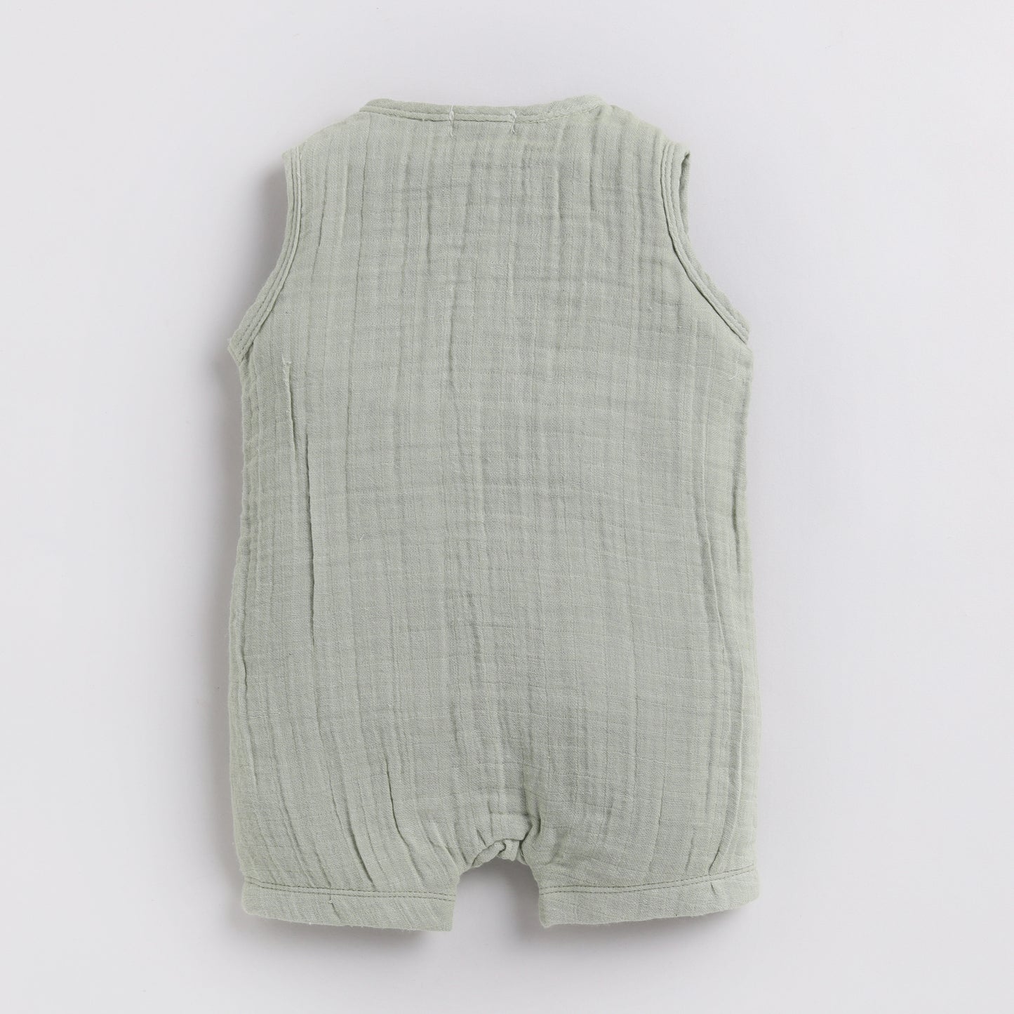 Sage Organic Muslin Half Romper
