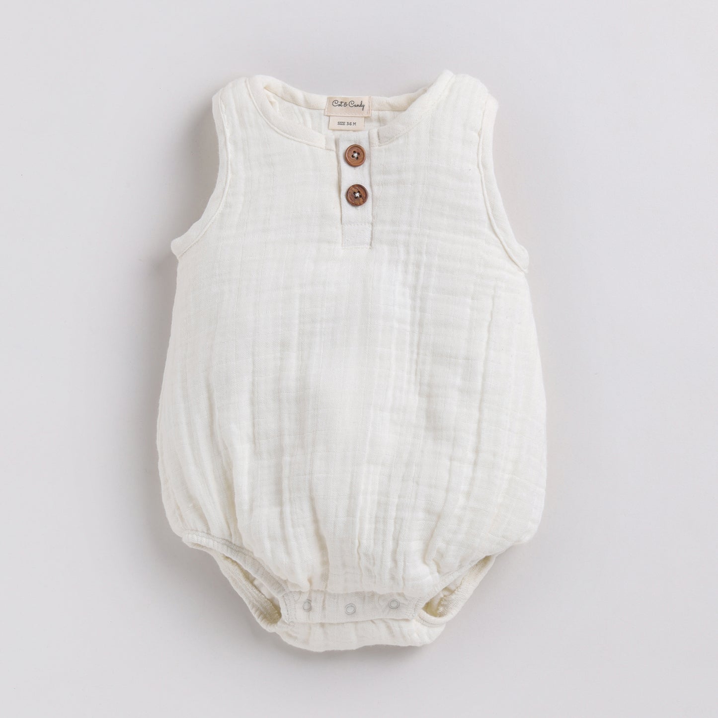 Milk Organic Muslin Bubble Romper