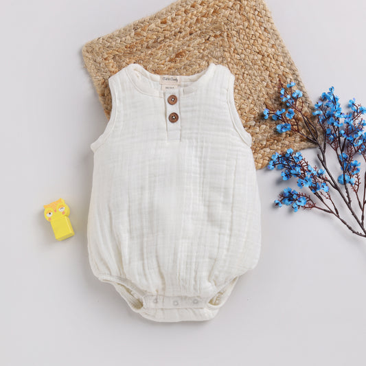Milk Organic Muslin Bubble Romper