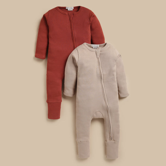 Picante + Latte Organic Zipsuit