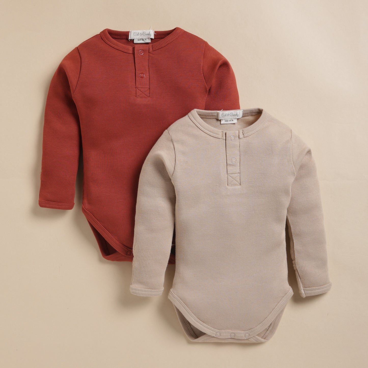 Picante + Latte Organic Long Sleeve Bodysuit