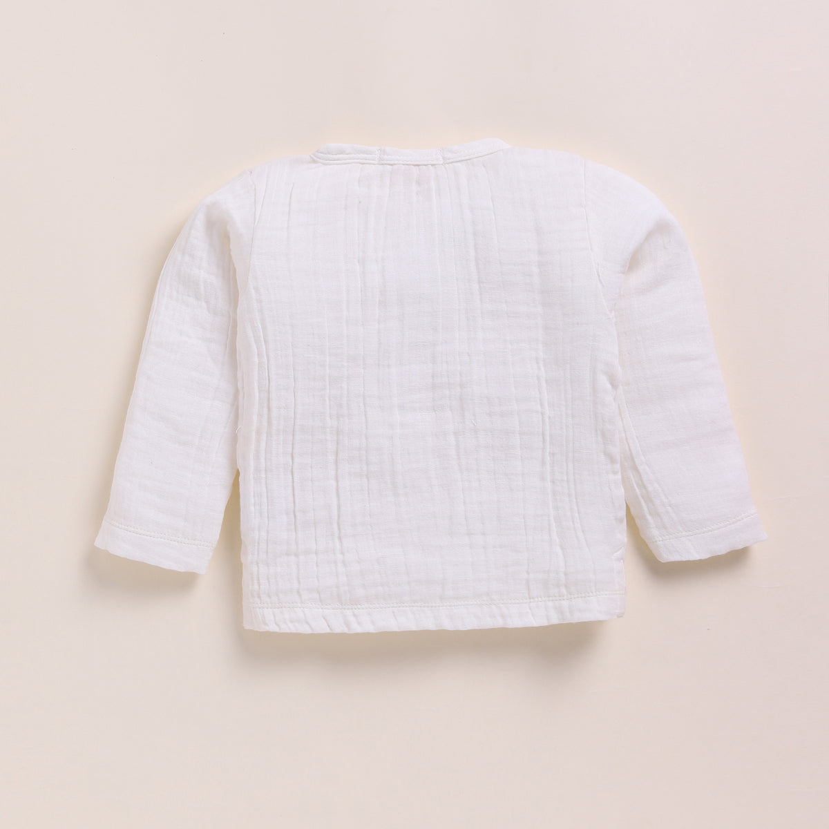 Milk + Cocoa Whisper Organic Muslin Long Sleeve Henley Tshirt With Lounge Pant Set