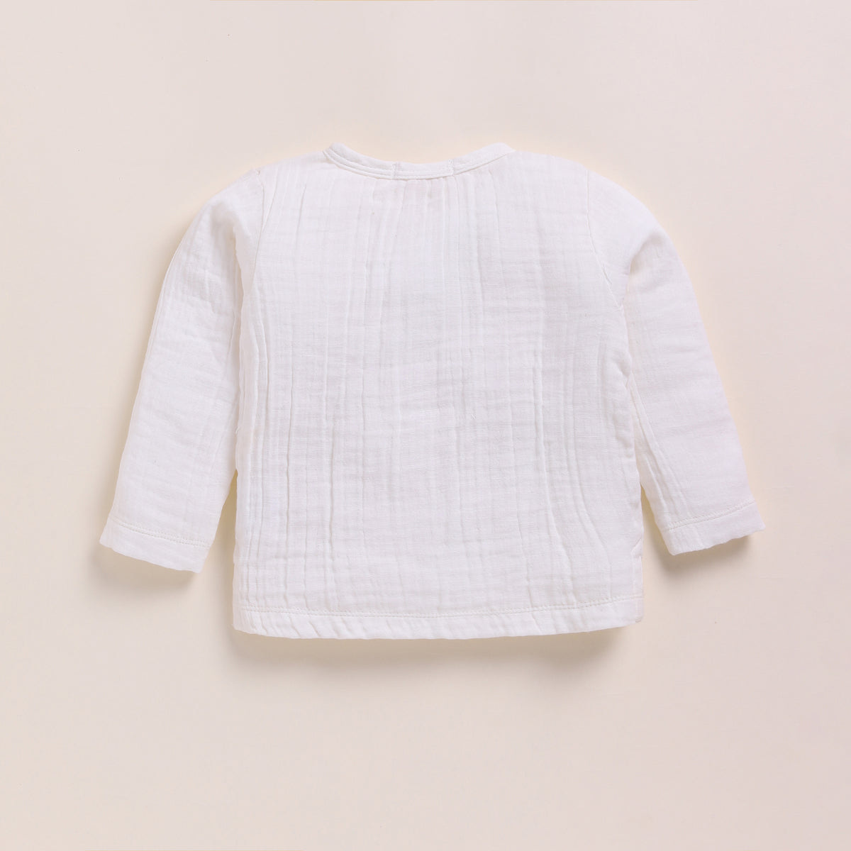 Milk Organic Muslin Long Sleeve Henley T-Shirt