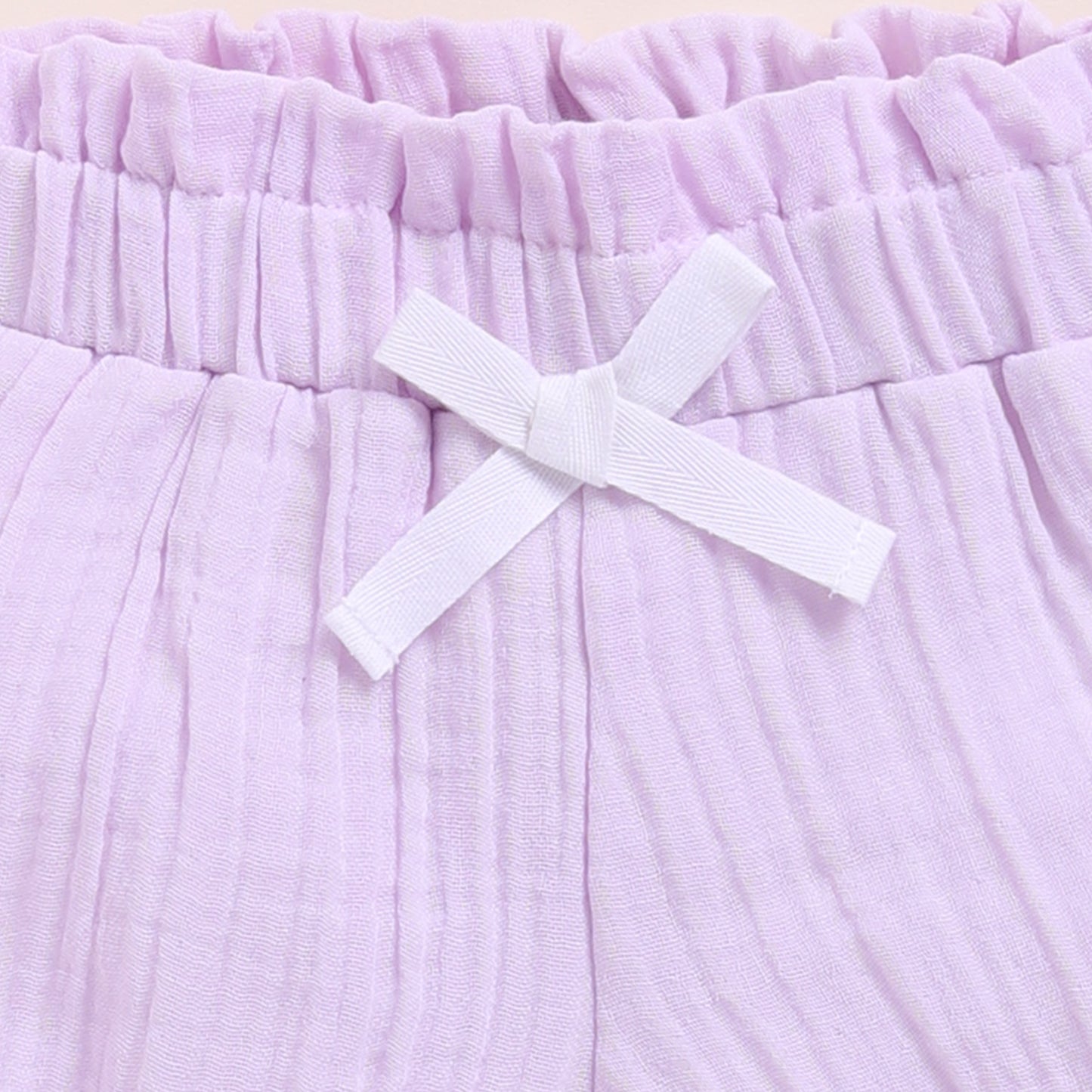 Lilac Organic Muslin Frill Top Set