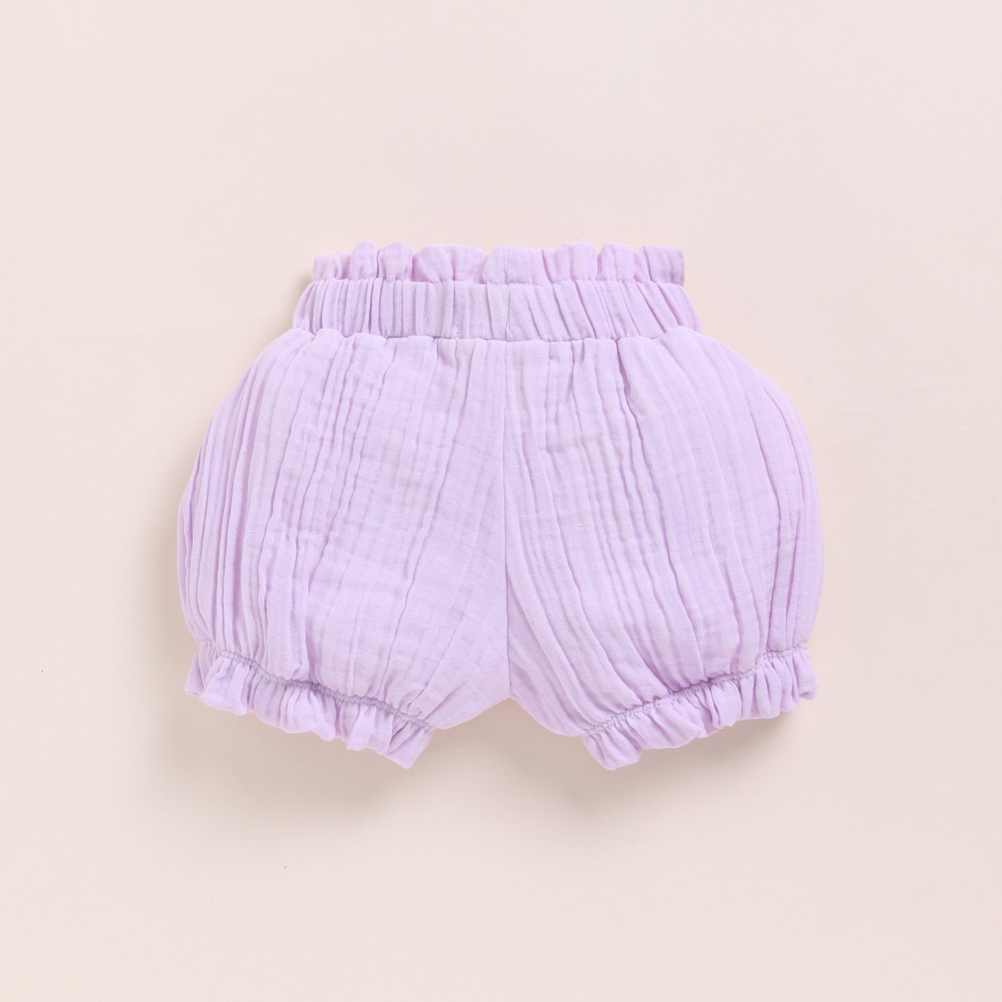 Lilac Organic Muslin Frill Top Set