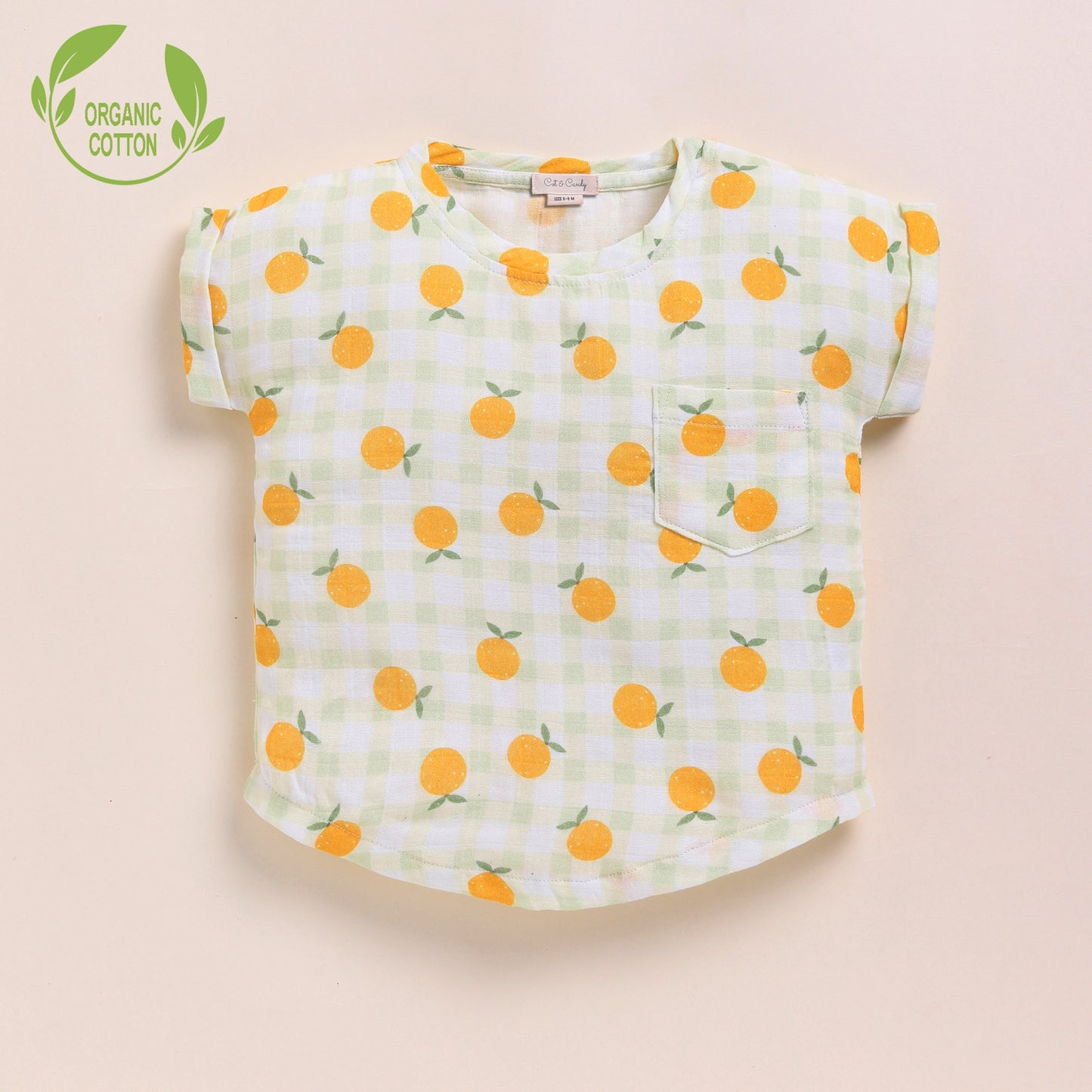 Orange + Strawberry + Spring Floral Organic Muslin Oversized Tees Pack Of 3