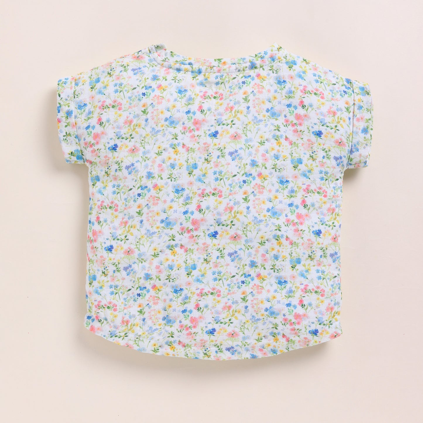 Orange + Strawberry + Spring Floral Organic Muslin Oversized Tees Pack Of 3