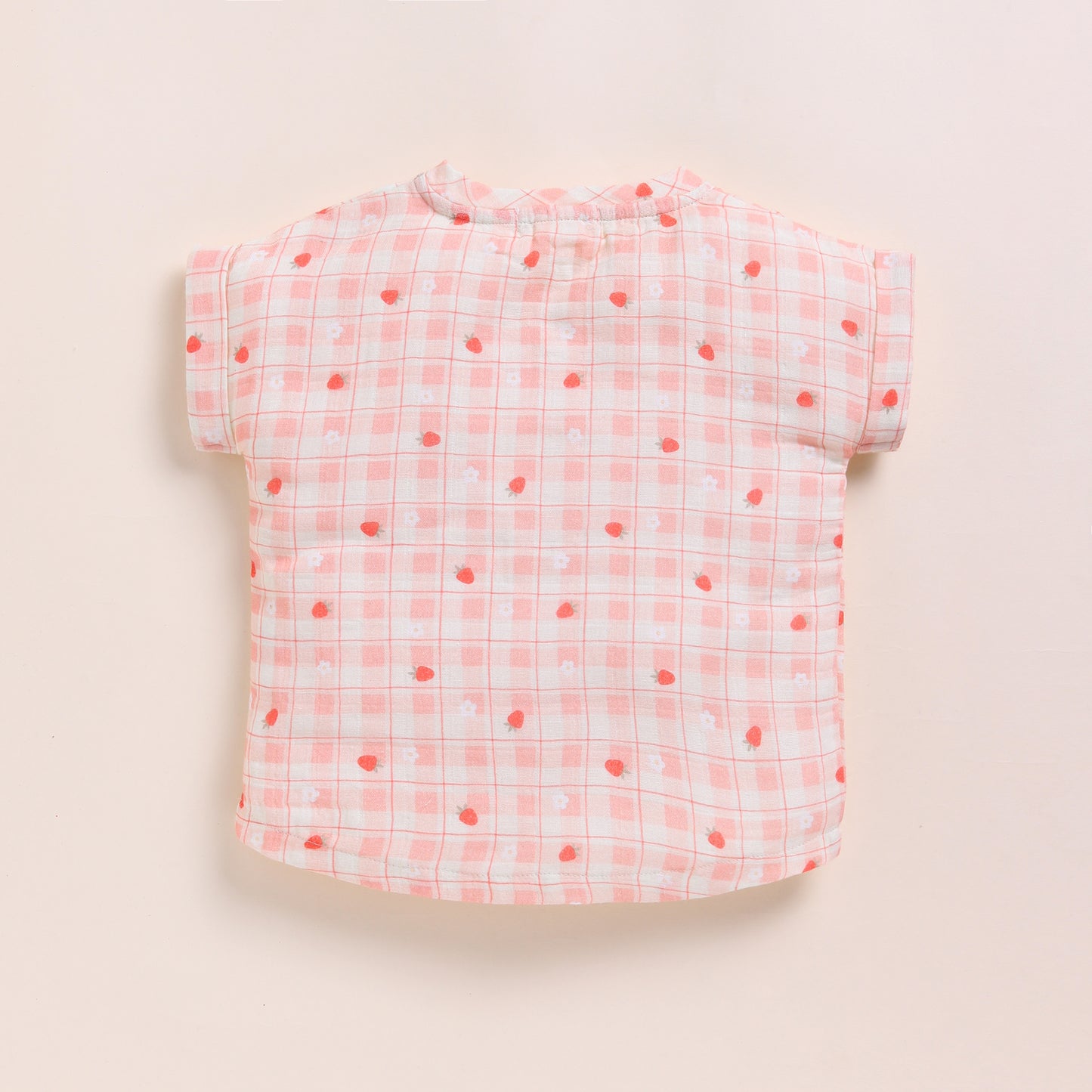 Orange + Strawberry + Spring Floral Organic Muslin Oversized Tees Pack Of 3