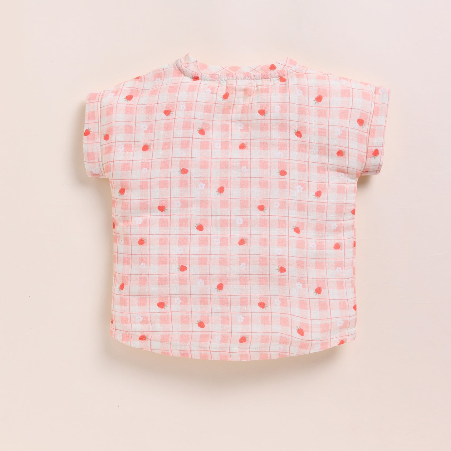 Strawberry + Berry Organic Muslin Oversized Tee With Legging