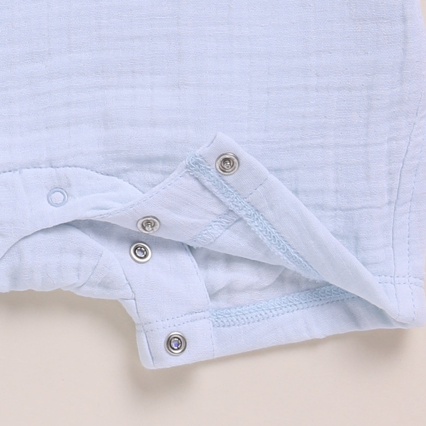 Navy + Icemelt Organic Muslin Half Romper Pack Of 2