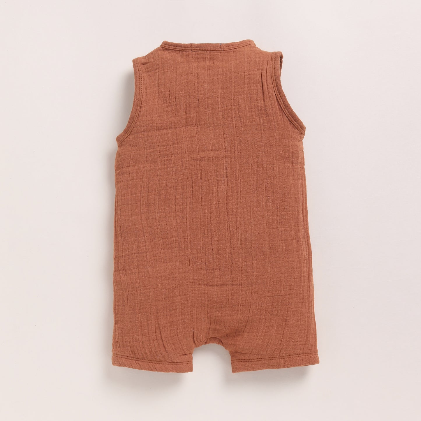 Ginger + Cocoa Whisper Organic Muslin Half Romper Pack Of 2