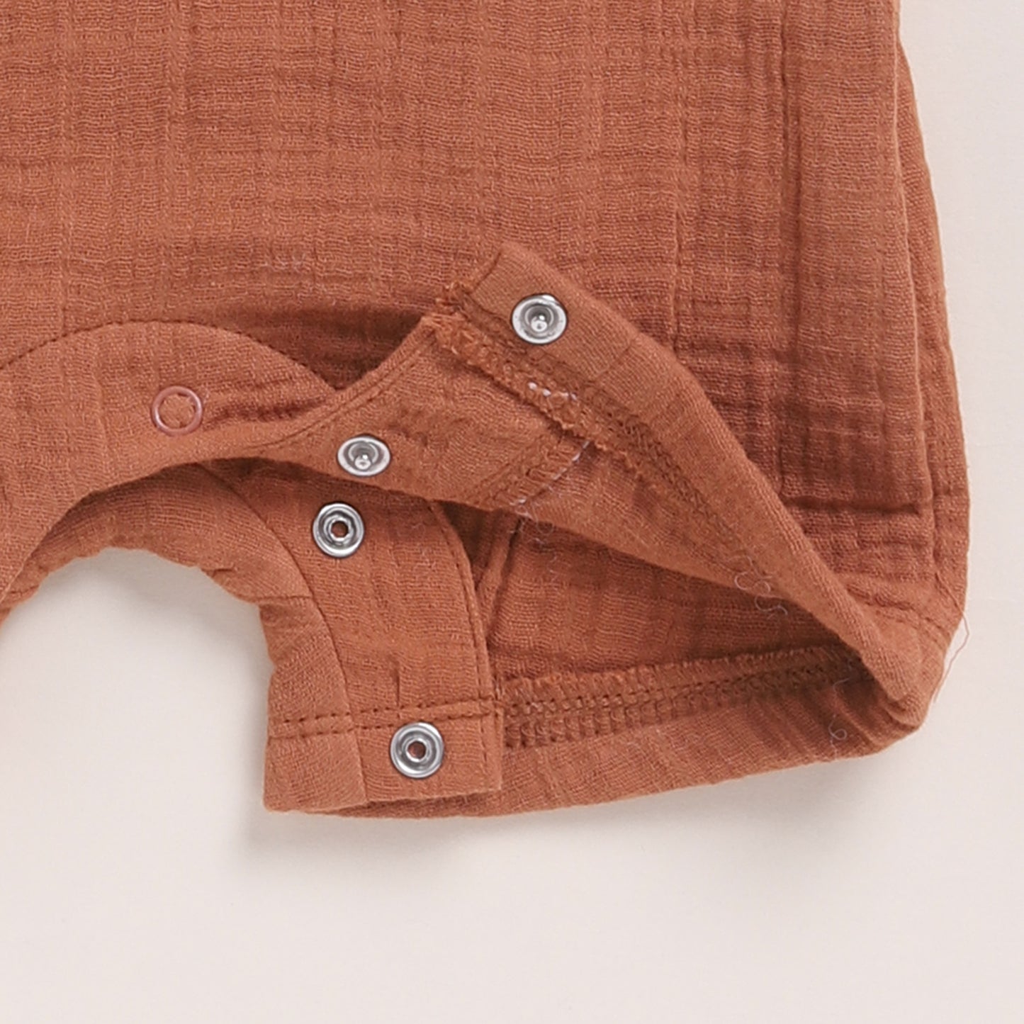 Ginger + Cocoa Whisper Organic Muslin Half Romper Pack Of 2