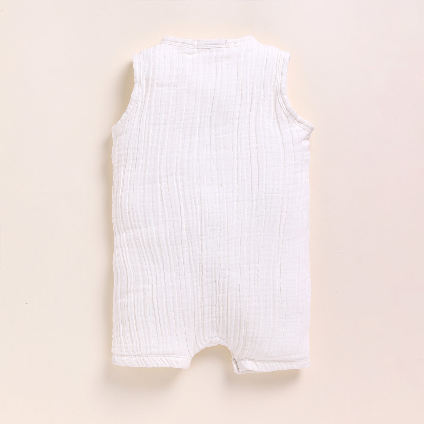 Milk + Lilac Organic Muslin Half Romper Pack Of 2