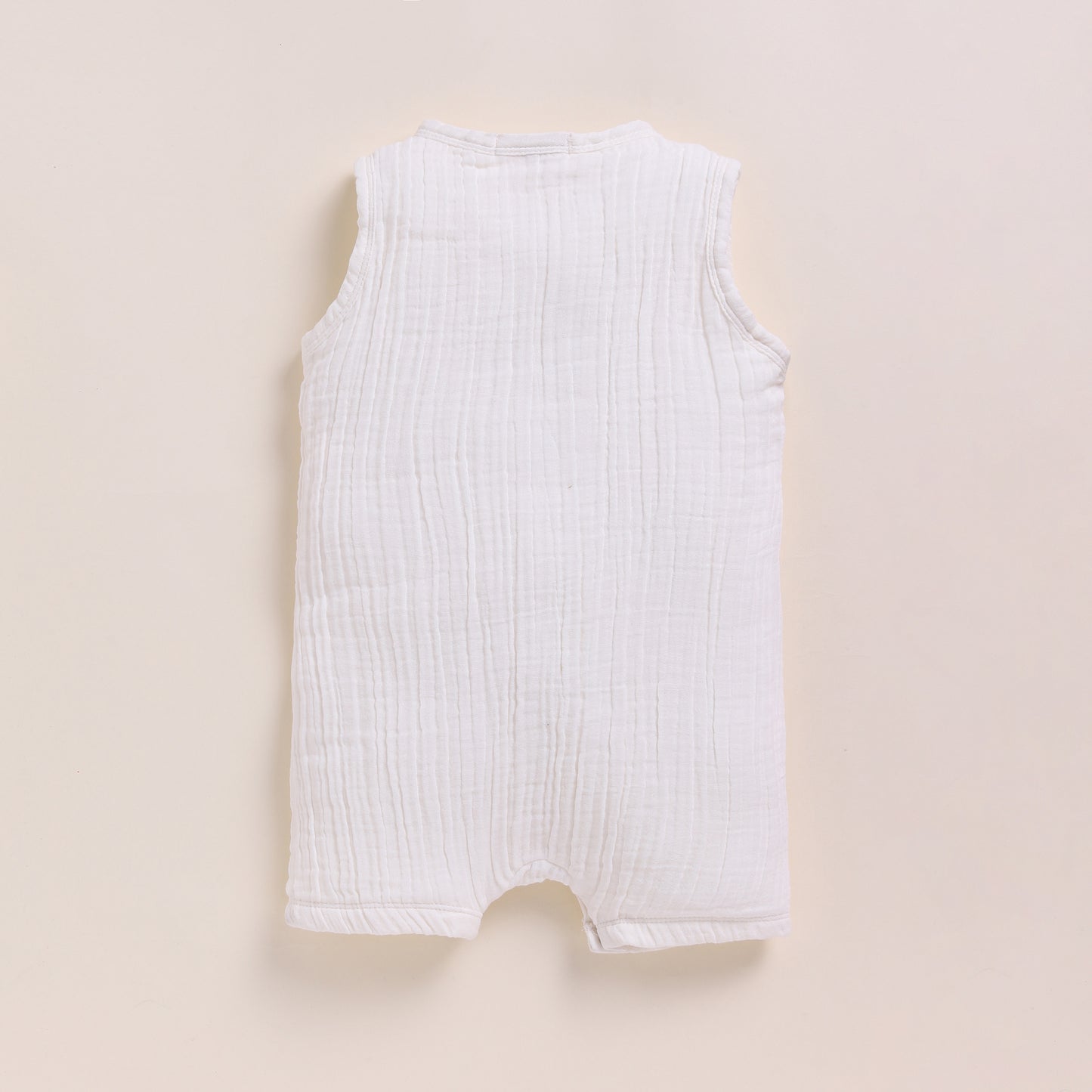 Milk + Cocoa Whisper Organic Muslin Half Romper Pack Of 2
